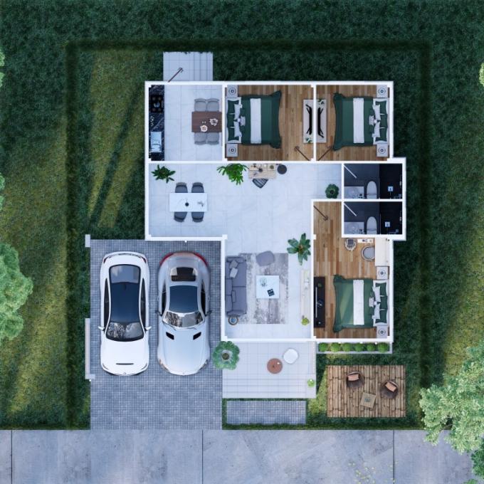 บ้านเดี่ยวหลังใหญ่ มีพื้นที่รอบบ้าน พิกัด หนองขยาด พนัสนิคม ภาพที่ 17