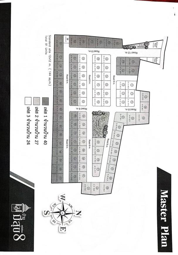  ขายโครงการ มีสุข 8 มือ 1  (พนัสนิคม) ใกล้โรงบาลพนัส ภาพที่ 12