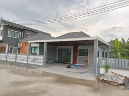 บ้านเดี่ยว ชั้นเดียว พื้นที่ 60 ตารางวา  หน้าวัดศรีสงวน RAY